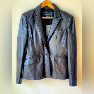 Black Blazer Genuine Leather